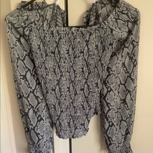 GUESS off the shoulder SEXY SHIRT